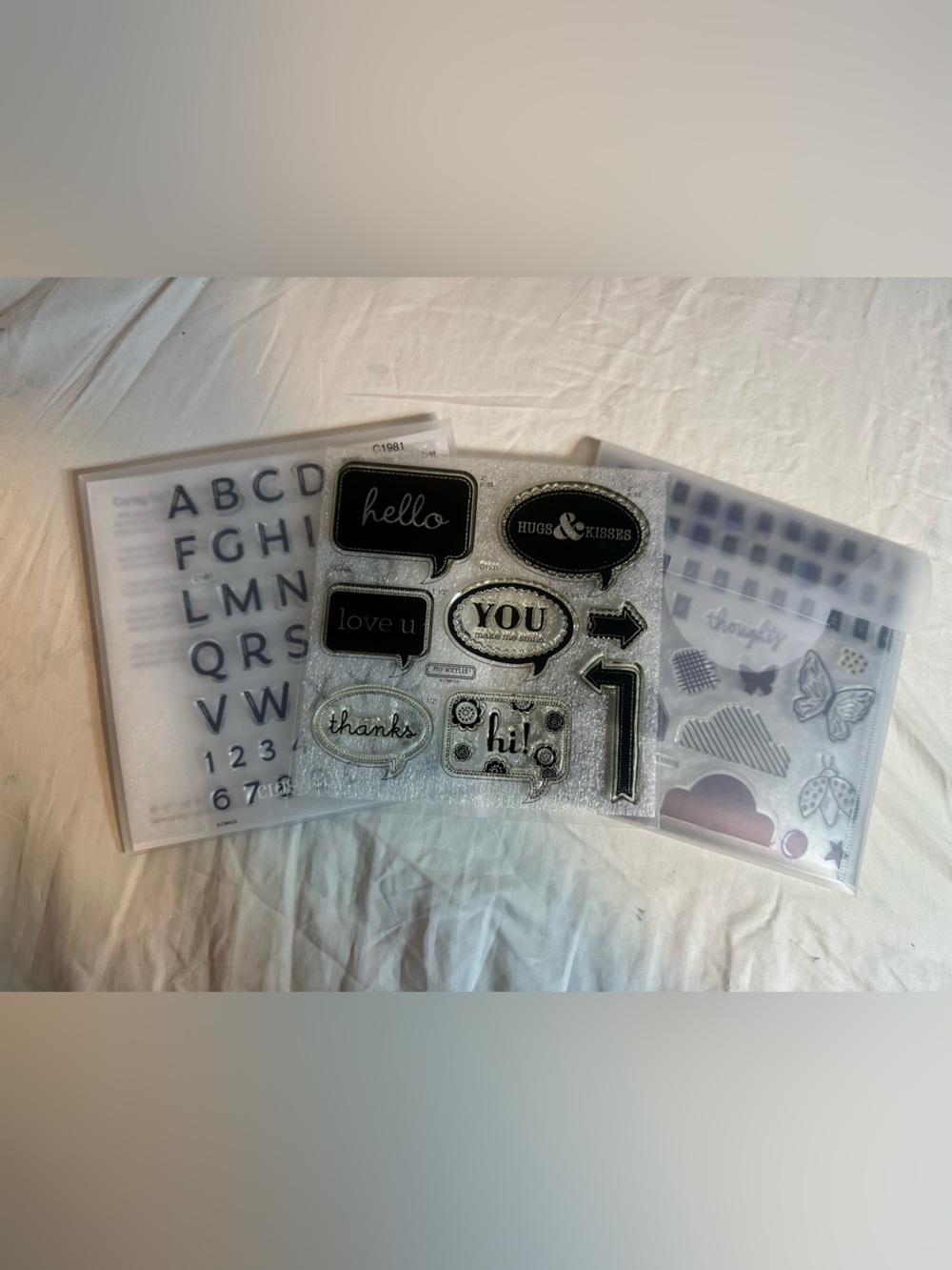 CTMH Close To My Heart Alphabet/Wording Stamp Cricut Bundle